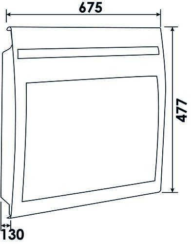 Panneau rayonnant horizontal 1250W, blanc - Solius Néo, Atlantic